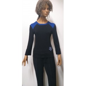 ΜΠΛΟΥΖΑ ΜΑΥΡΟ ΜΠΛΕ BADOO