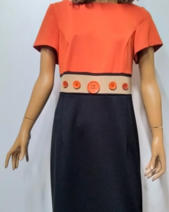 ΦΟΡΕΜΑ ΠΟΡΤΟΚΑΛΙ-ΜΠΕΖ-ΜΑΥΡΟ VENER