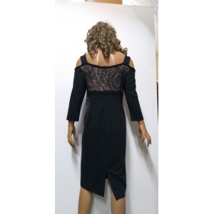 ΦΟΡΕΜΑ ΜΑΥΡΟ ΜΕ ΔΑΝΤΕΛΑ-ΦΟΝΤΟ BADOO 